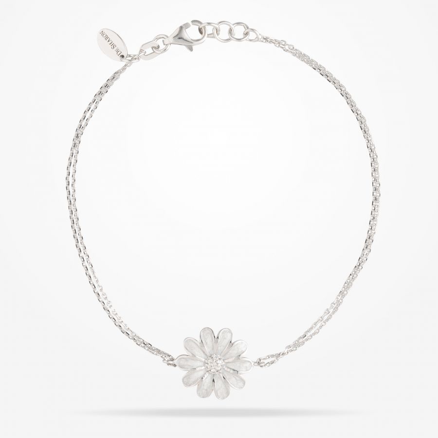 13mm Daisy Classic Bracelet, Diamond, White Gold 18K
