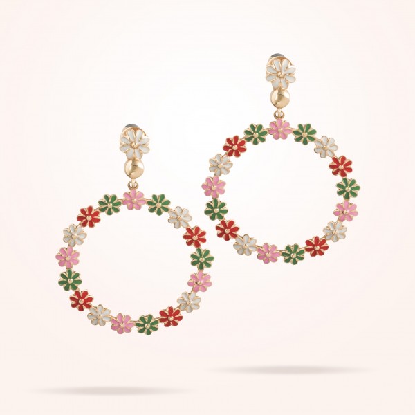 4.4mm Daisy Bouquet Earrings, Rose Gold 18K - Thumbnail