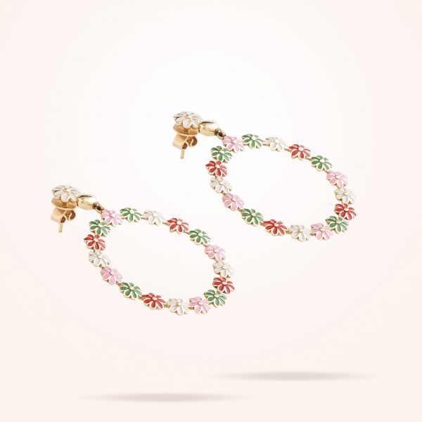 4.4mm Daisy Bouquet Earrings, Rose Gold 18K - Thumbnail
