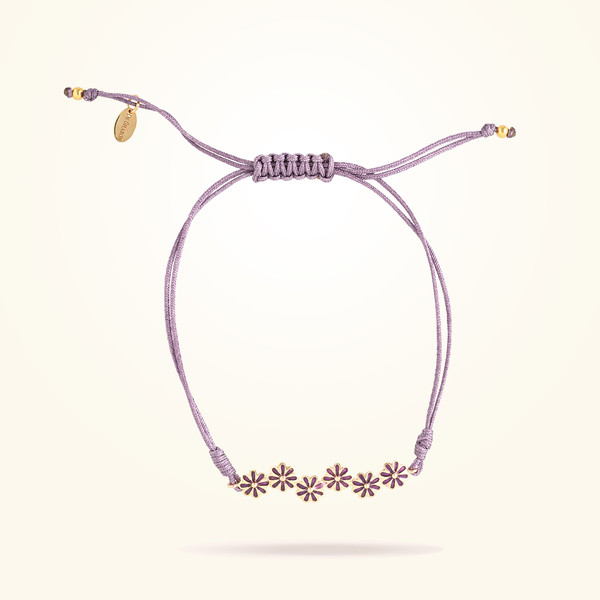 MARVVA - 6mm Daisy Urban Bracelet, Rose Gold 18K