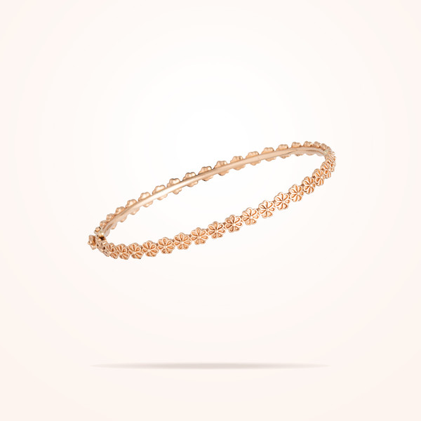 MARVVA - 4.4mm Daisy Bouquet Bangle, Rose Gold 18K