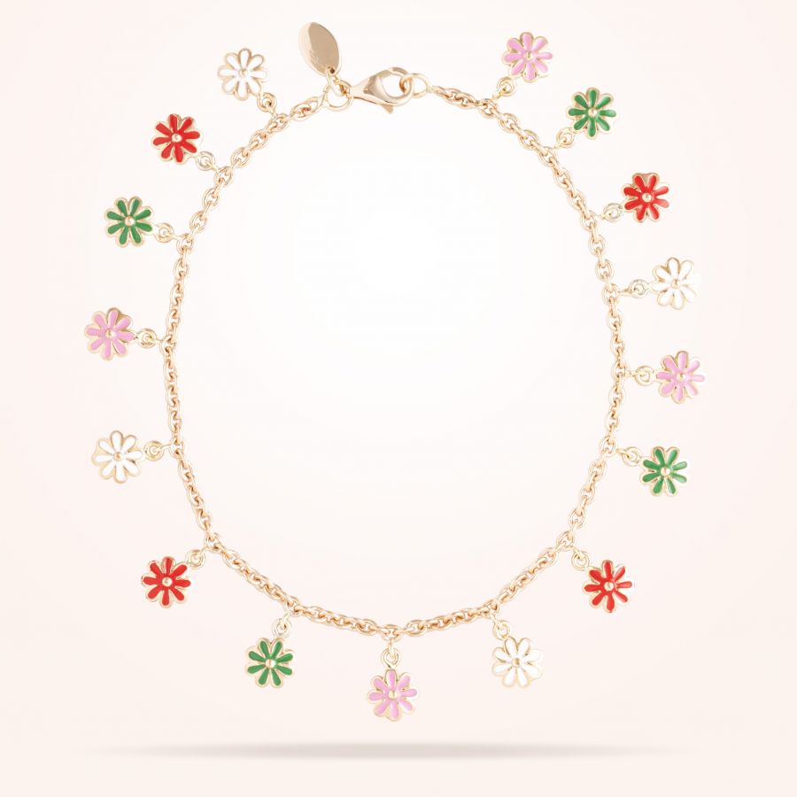 6mm Daisy Bouquet Bracelet, Rose Gold